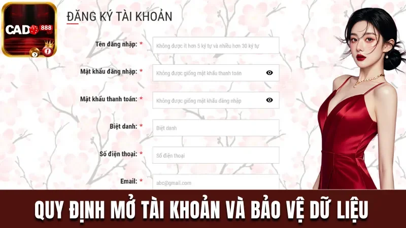 Quy định mở tài khoản & bảo vệ an toàn dữ liệu 